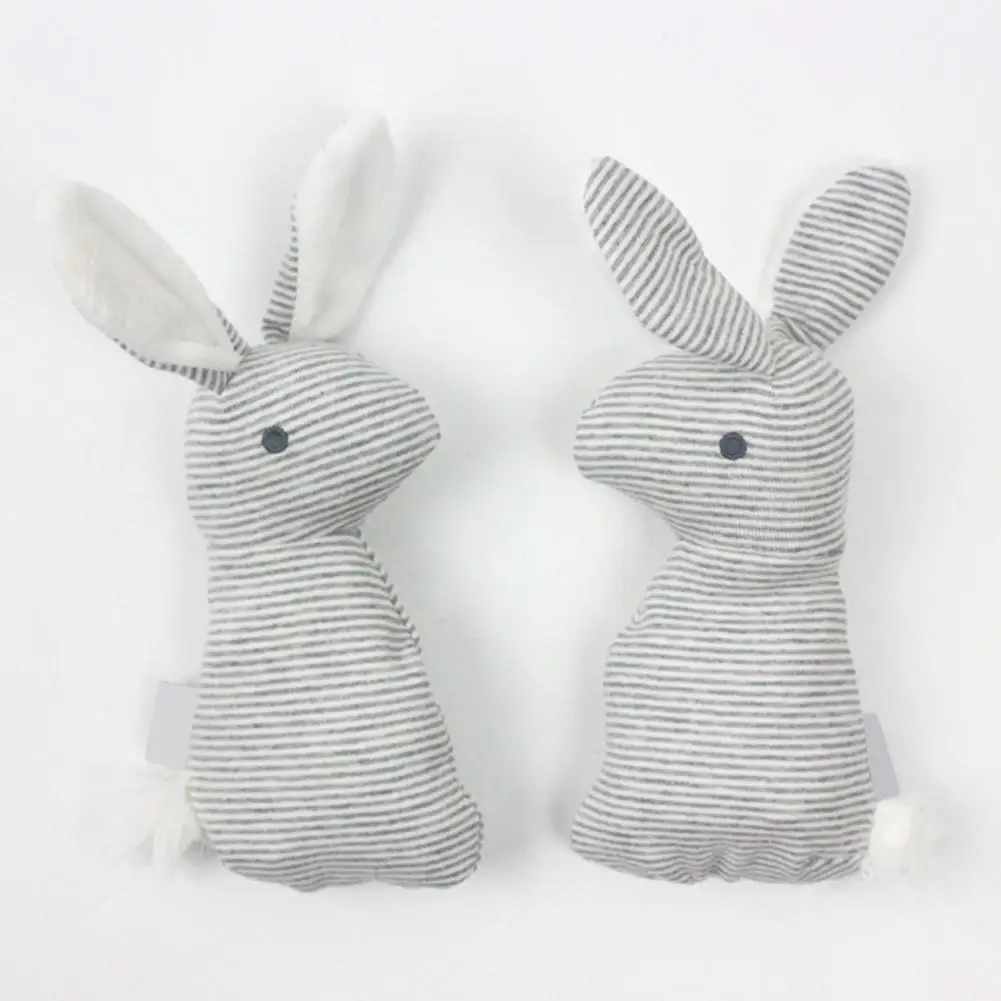 

Plush Animal Cute Long Ear Rabbit Baby Rattle Toys Hand Bells Baby Toy with BB Sound Toy Baby Plush Hand Grasping Gift Toy