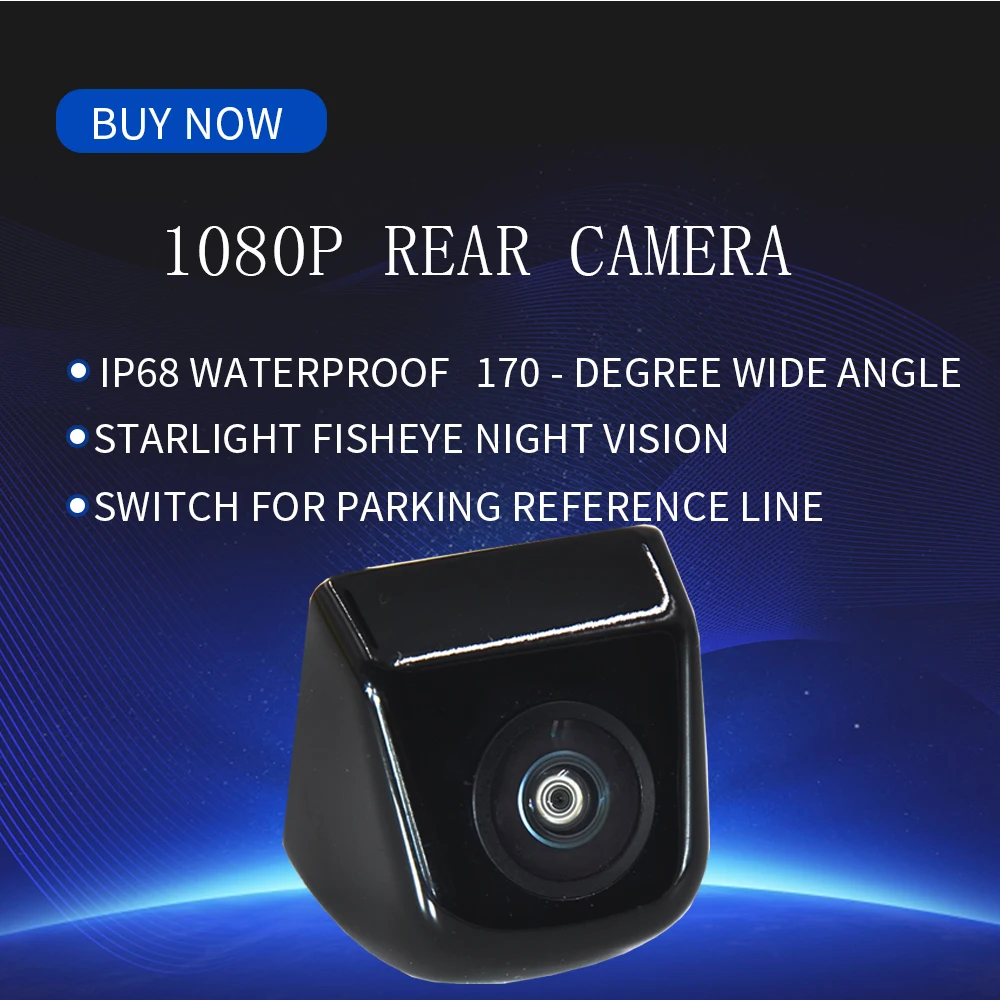 $115.28 2021 Car Rear View Camera 4089T Chips Night Vision Auto Reverse Backup Assistance Intelligent Dynamic Trajectory Parking Line