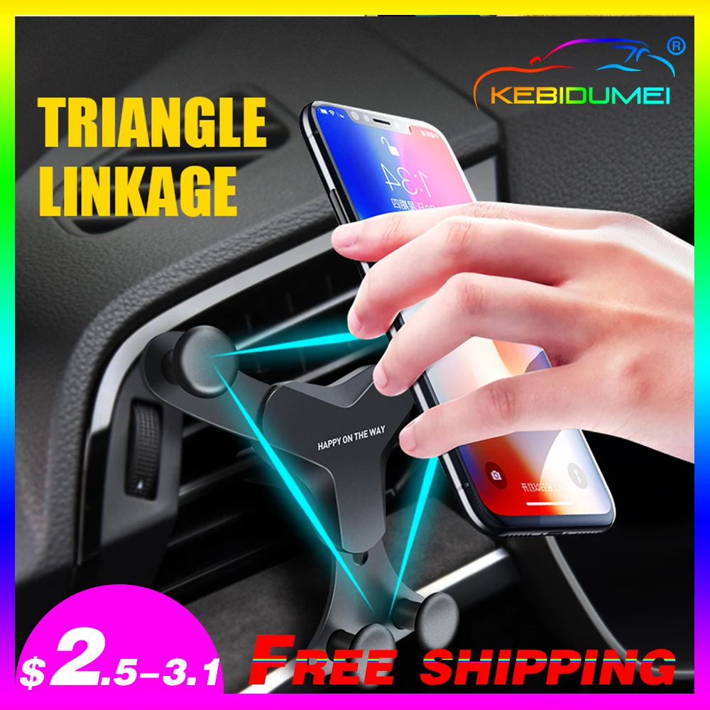 

Gravity Car Holder For Phone in Car Air Vent Mount Clip Cell Holder No Magnetic Mobile Phone Stand Support Smartphone Voiture