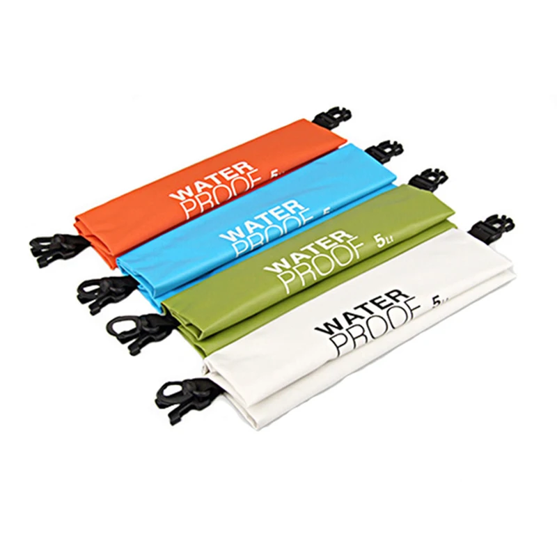 

5L PVC Water Resistant Dry Bag Foldable Swimming Outdoor Beach Rafting River Ocean Backpack Waterproof Bag Waterproof 4 Colors