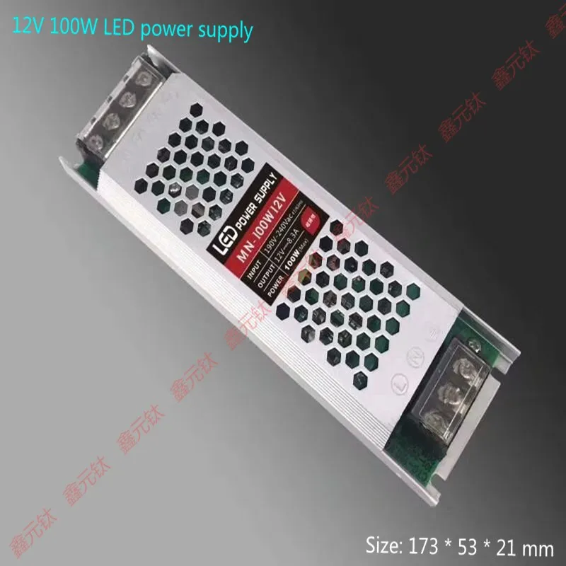 DC12V Ultra Thin LED Power Supply 60W 100W 150W 200W 300W 400W Lighting Transformers AC190-240V LED Strips driving power