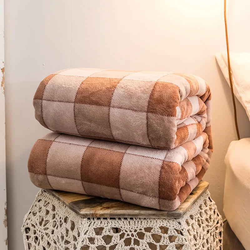 

Blanket Super Soft Fleece Blanket Sofa Bed Car Portable Plaids Winter Decoration Kids Adult Mantas Throw Blanket Blue Pink