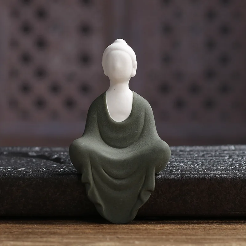 Zen керамическая красочная статуя монаха украшение Будды керамические креативные