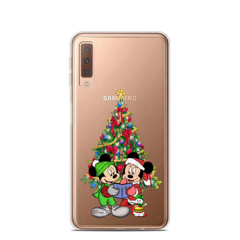 TPU Мультяшный Рождественский чехол для samsung Galaxy A10 A30 A50 A70 A80 Санта Клаус мягкий чехол TPU для samsung A6 A7 A8 Plus A9 - Цвет: TPU