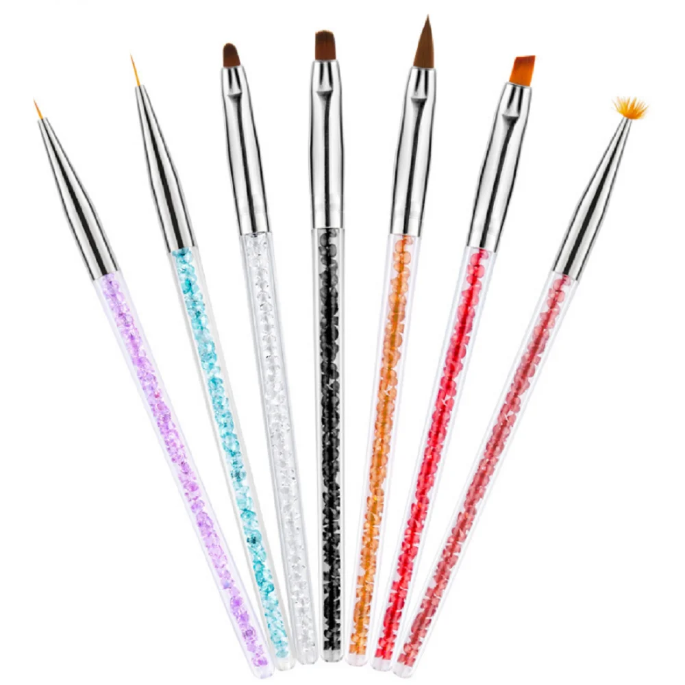 

Nail Art Brush UV Gel Nail Polish Coloring Painting Line Acrylic DIY Liquid Powder Carving Drawing Pen Manicure Tool