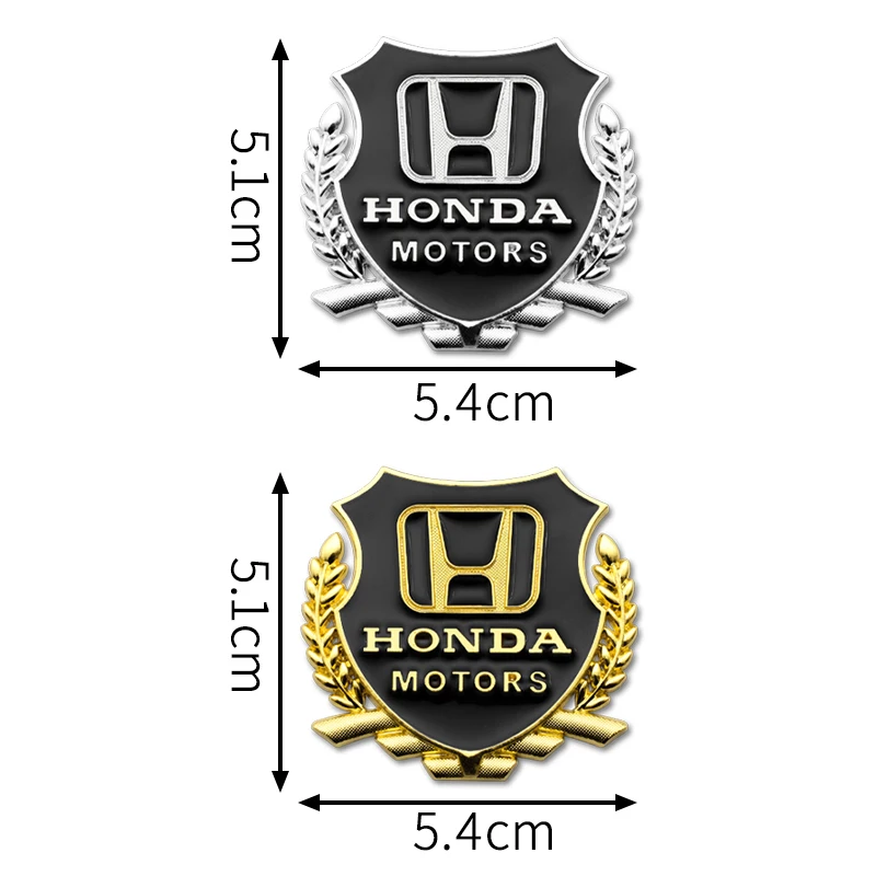 Модные автомобильные 3D металлические наклейки 2 шт. значок на дверь боковое окно