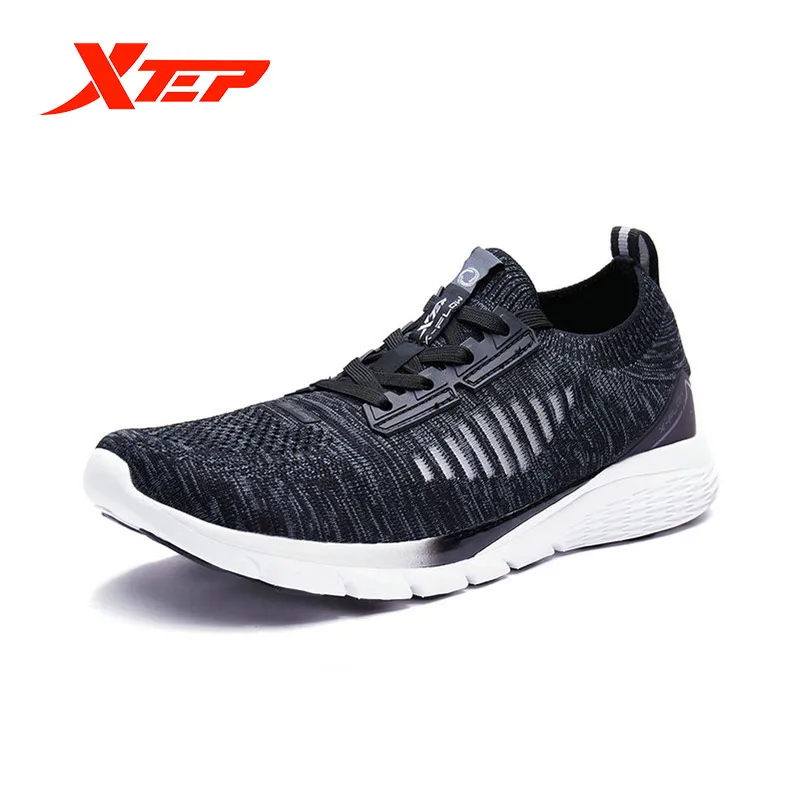 Xtep X-Flow модные Для Мужчин's Для женщин кроссовки шок поглощающие носки обувь Легкий дышащий материал беговые кроссовки унисекс 982219119573