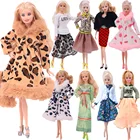Одежда для куклы Барби, платье, приталенная юбка с меховым жилетом плиссированная юбка принцессы для куклы Барби 11 дюймов 30 см, аксессуары для детей, игрушка