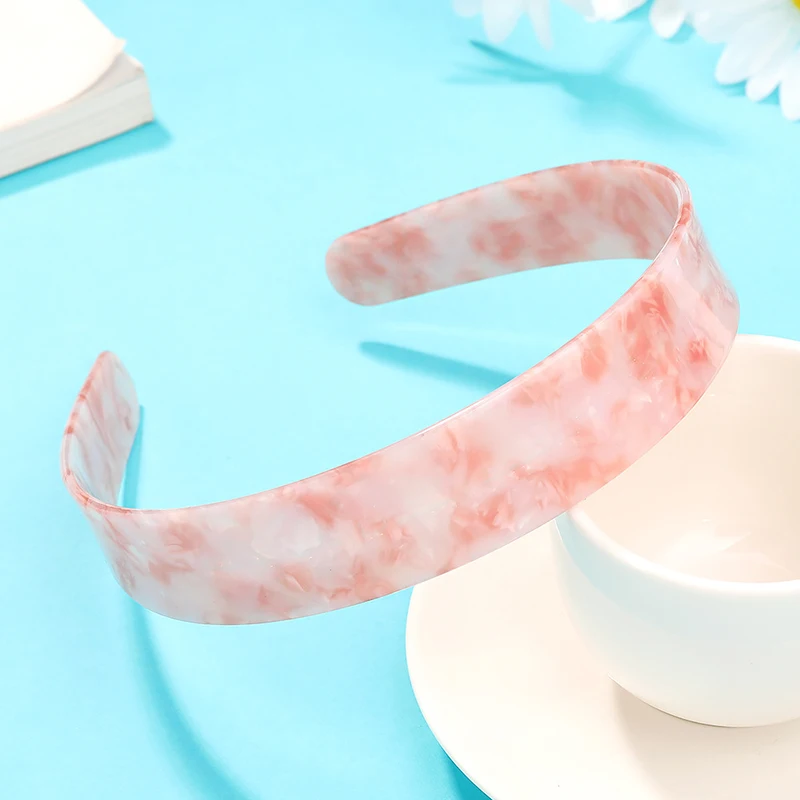 Ободок для волос Ацетатный Женский широкая повязка на голову с черепаховым