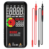 bside professional digital multimeter 9999 t rms lcd color display dc ac voltage capacitance ohm diode ncv hz live wire tester