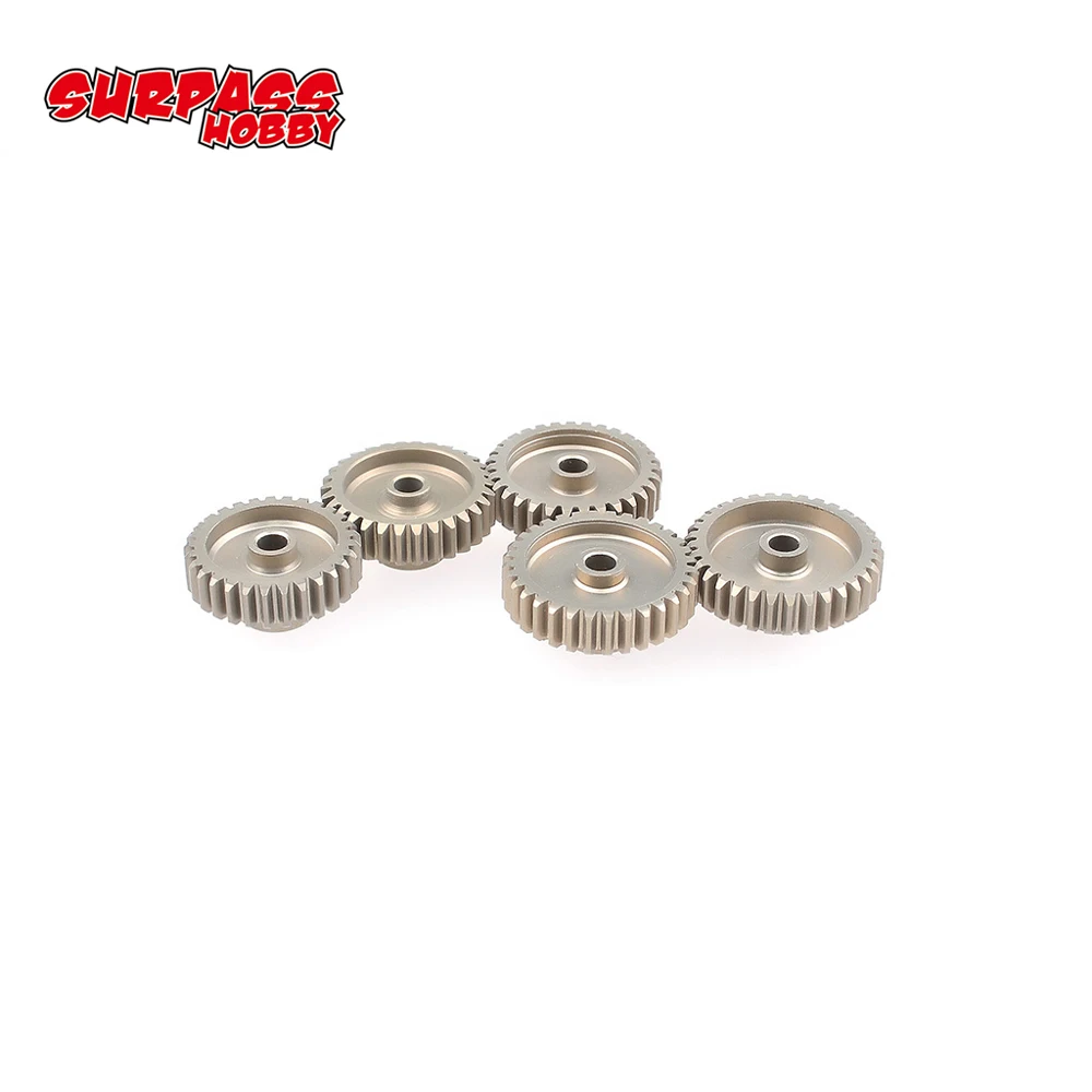 

5PCS M0.6 3.175mm 13T 14T 15T 16T 17T 18T 19T 20T 21T 22T 23T-27T 28T-33T Metal Pinion Motor Gear Combo Set for RC 1/10 Car