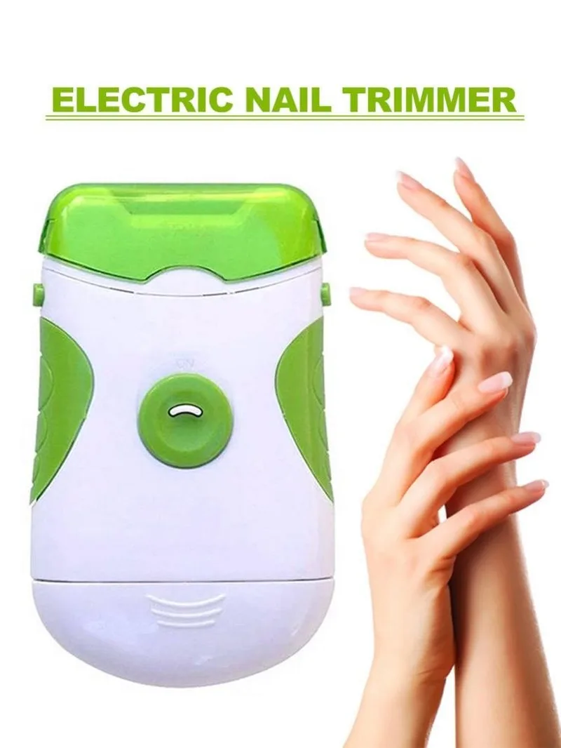 

Portable Electric Nail Clipper Nail File Manicure Pedicure Sets With Removable Head And LED Lamp Nail Manicure Beauty Tools