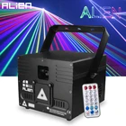 Сканер ALIEN 1 Вт 2 Вт DMX RGB Ilda анимационный лазерный прожектор, профессиональное сценическое освещение, дискотека, Клубная вечеринка, Свадебный эффект