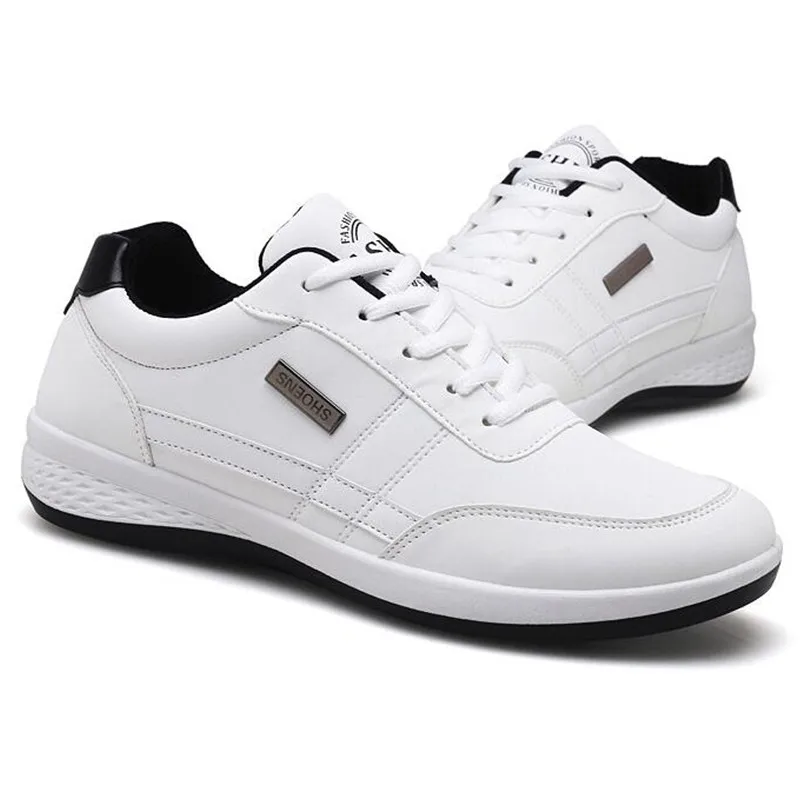 Мужские повседневные дышащие кроссовки на шнуровке Весенняя кожаная обувь chaussure