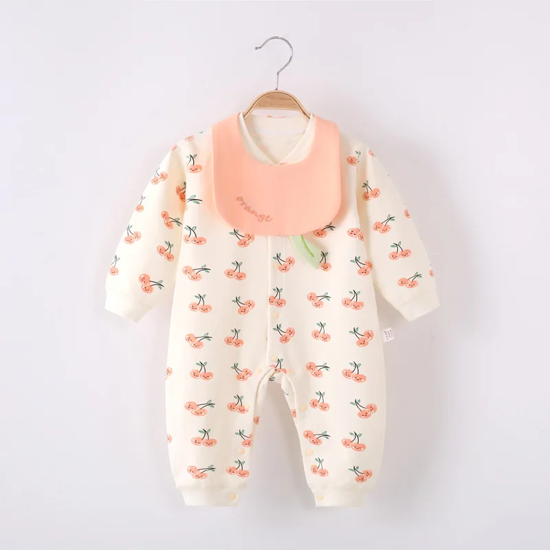 

2022 Autumn and Winter BABY BODYSUIT Cotton Baby Pajamas Children's Clothes Newborn Clothes Baby Climbing Clothes