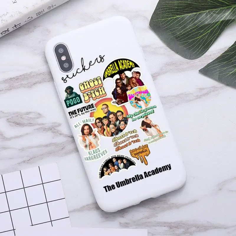 Number Five The Umbrella Academy Чехол для телефона iPhone 12 mini 11 Pro Max X XR XS 8 7 6s Plus Силиконовые чехлы "Конфетно-белые" на.