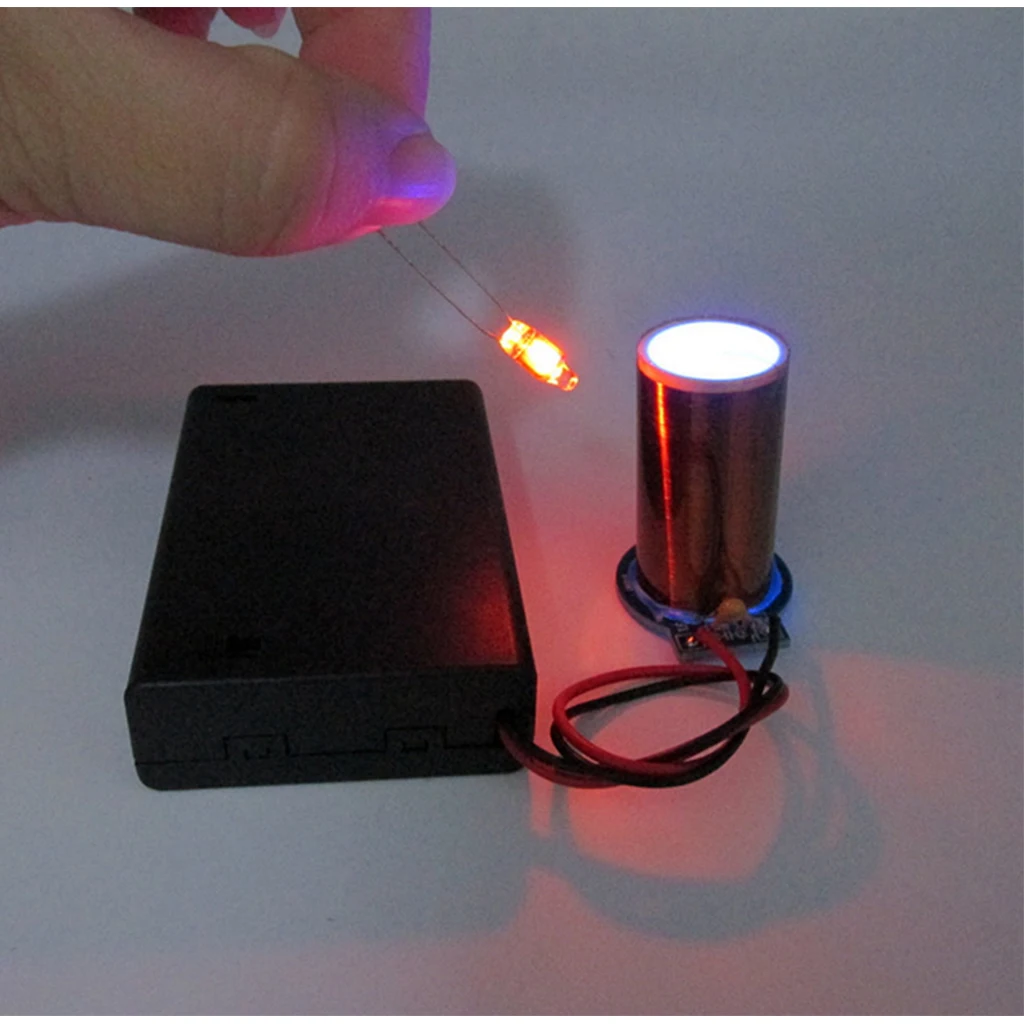 Собранный набор катушек Tesla беспроводная передача модель для эксперимента