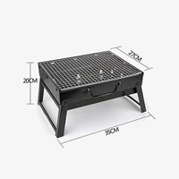 foldable portable camping picnic bbq grill korean japanese charcoal barbecue grill household cooking tools picnic accessories