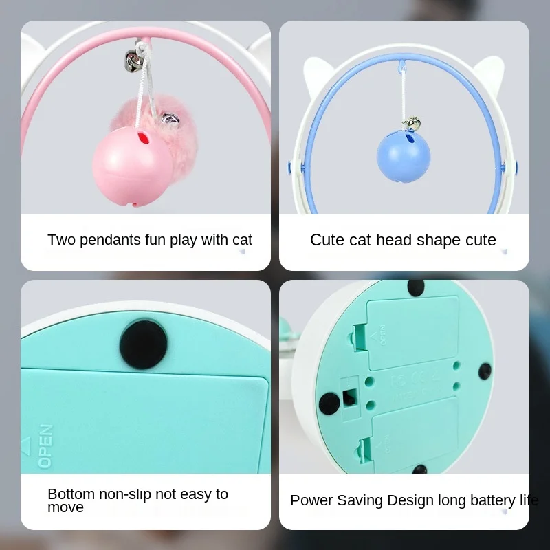 

Cat Toy Automatic Electric Funny Cat Good Resistance To Bite Feather XiaoYou Cat Cat Toys Products VOW Pets 2021 New