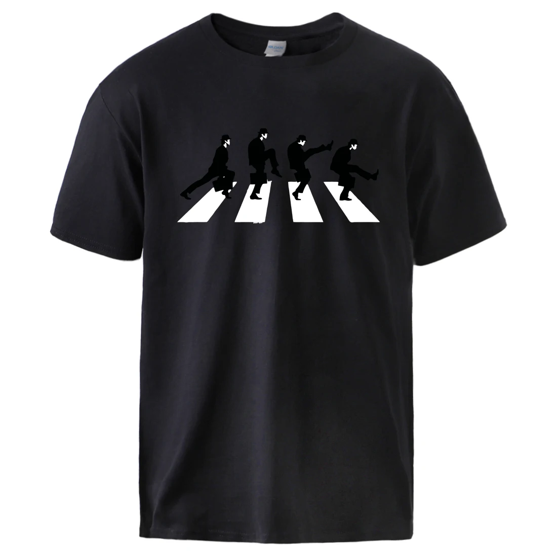 

Funny Abbey Walks Tshirts Man Casual Short Sleeve Tops Tees 2021 Hot Summer Short Sleeve Tops Funny 100% Cotton Tshirt