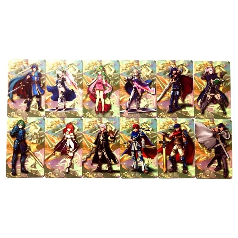 

NEW 12Pcs Waterproof Fire Emblem NFC Tag Standard Card Collection Ntag215 NS Switch Game Card Size 85.5*54mm
