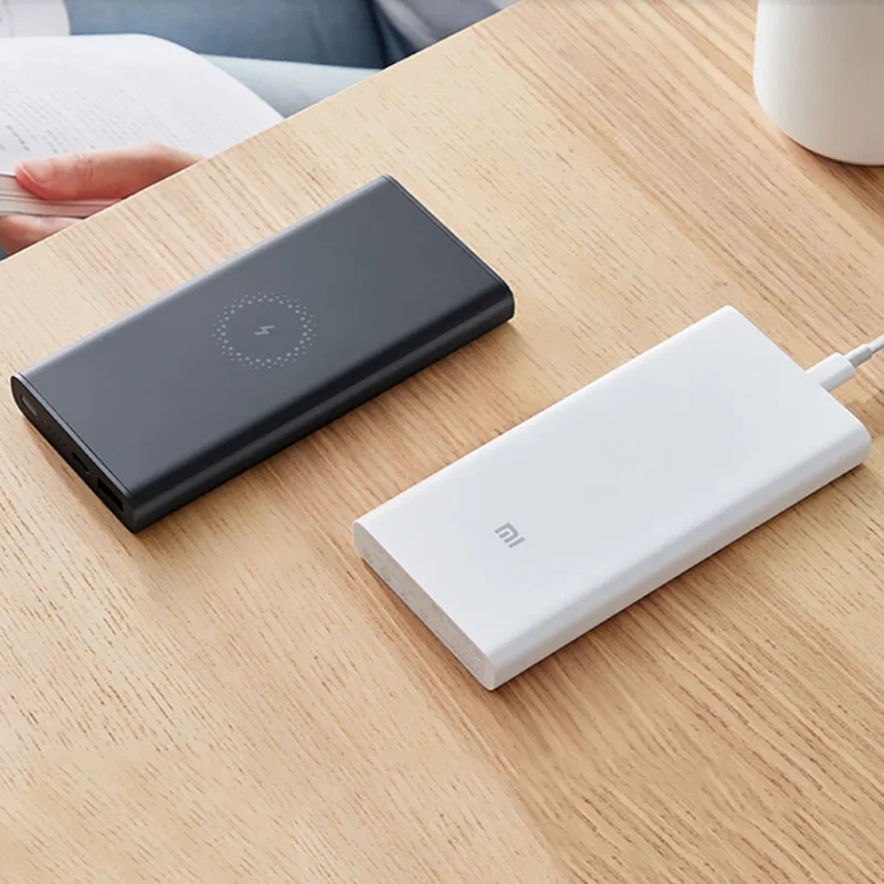 Xiaomi 10000mAh беспроводной банк питания WPB15ZM 10W Выход двухсторонняя Быстрая зарядка
