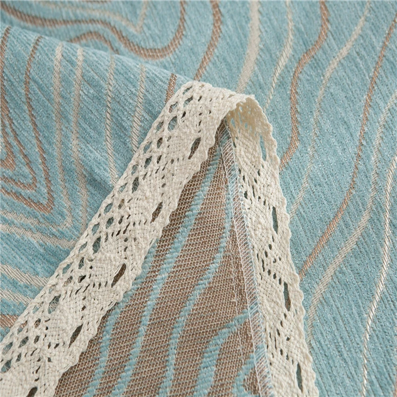 

Abstract Geometric Striped Full Cover Lace Sofa Towel Thick Chenille Throw Non-Slip Elasticity All Seasons Sofa Cushion Blanket