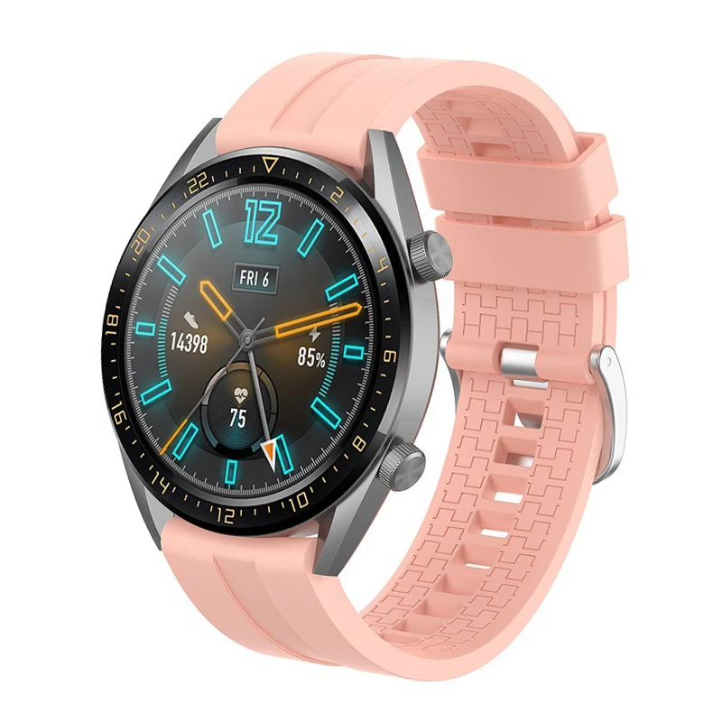 22 мм ремешок для Huawei Watch GT/Honor Magic/Amazfit PACE/Samsung Galaxy 46 Gear S3 спортивный силиконовый на
