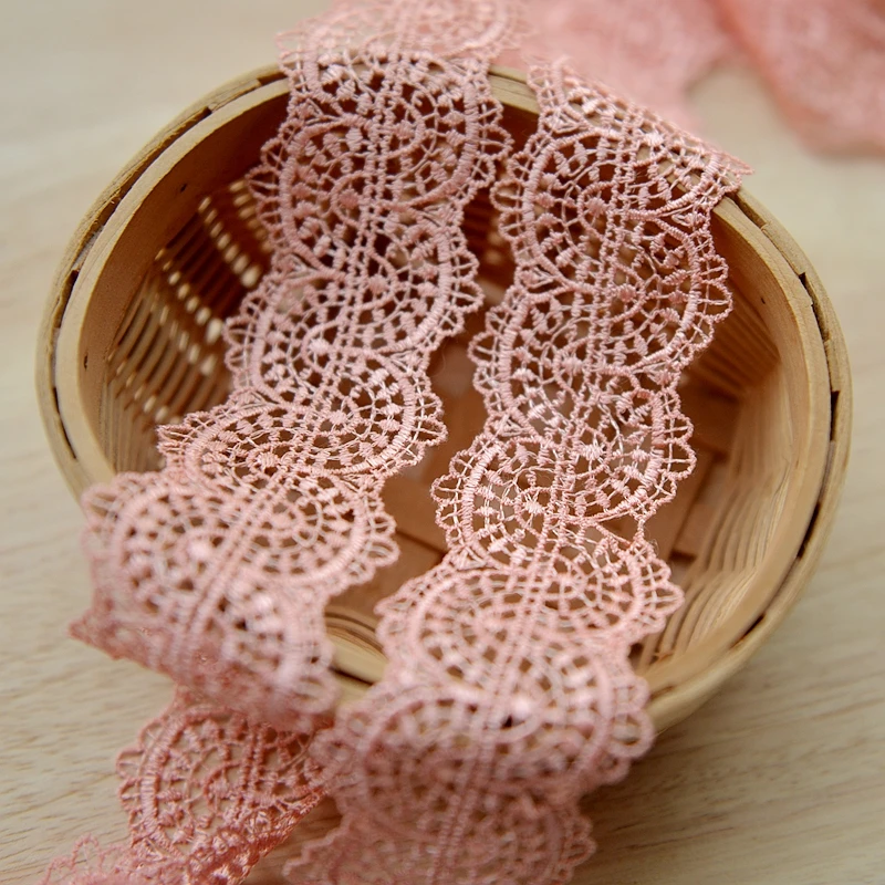 

hot sale Orange water soluble embroidery lace Clothing lace accessories diy craft materials 4.5 cm wide G039