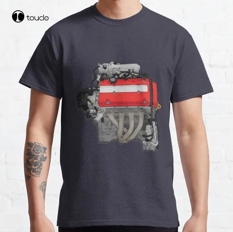 

Хлопковая футболка H22, стикер для двигателя Civic R, Vtec, Dohc, H22, H23, H22A, H22A2