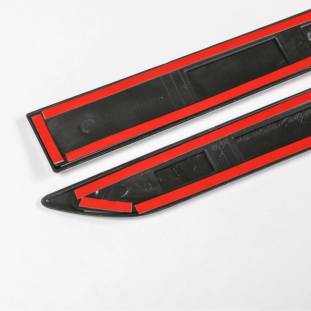 Car Accessories Exteror Door Decoration Protection Strips Trims For Land Rover Discovery 5 LR5 L462 2017-2018 Piano Black 4 Pcs |