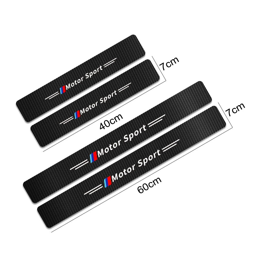 4 шт. наклейки на пороги дверей BMW E46 E90 E60 E39 E36 E87 E92 E91 E34 F30 F10 F20 G30 X6 X5 X1 X3 |