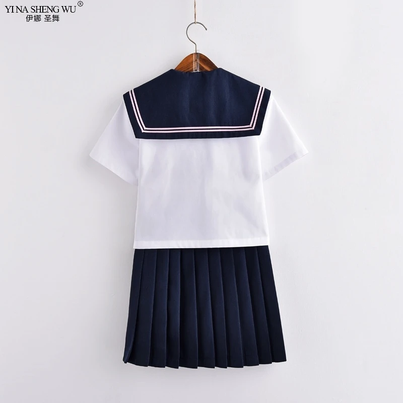 Комплект школьной формы для девочек Униформа с вышивкой в японском стиле модель