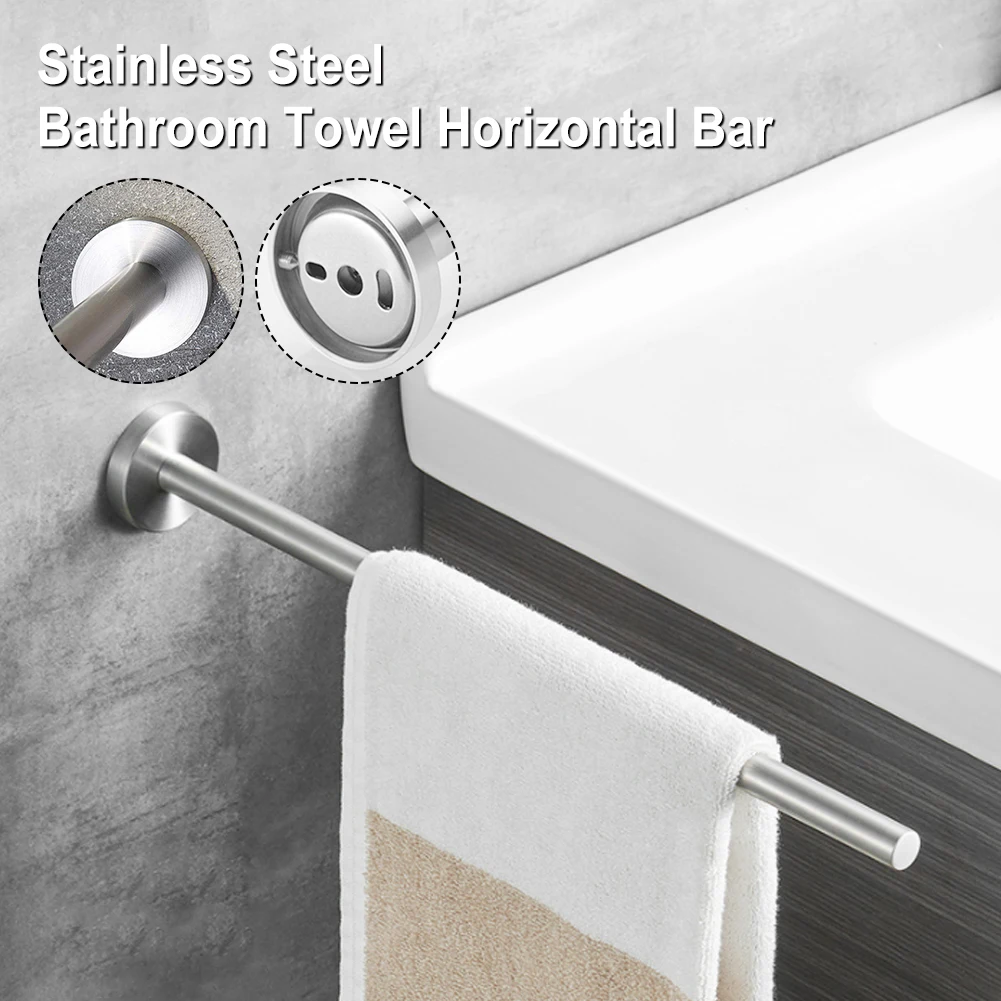 

Towel Holder 40cm Stainless Steel Kitchen Bathroom Towel Holder For Towels Bar Rail Hanger Towel Rack