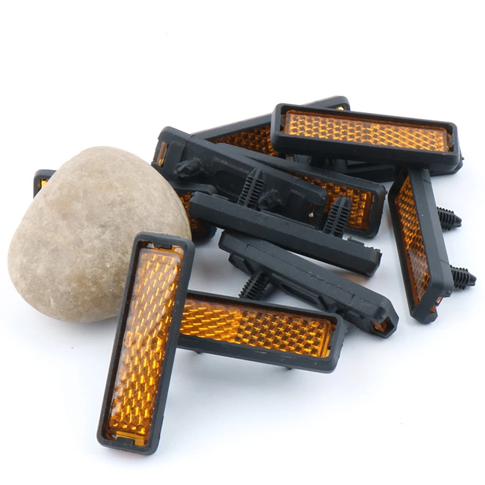 4 шт. отражатель педали велосипеда Пресс на велосипед Ночная езда Предупреждение отражает свет Водонепроницаемость Антикоррозийные аксессуары для велосипеда.