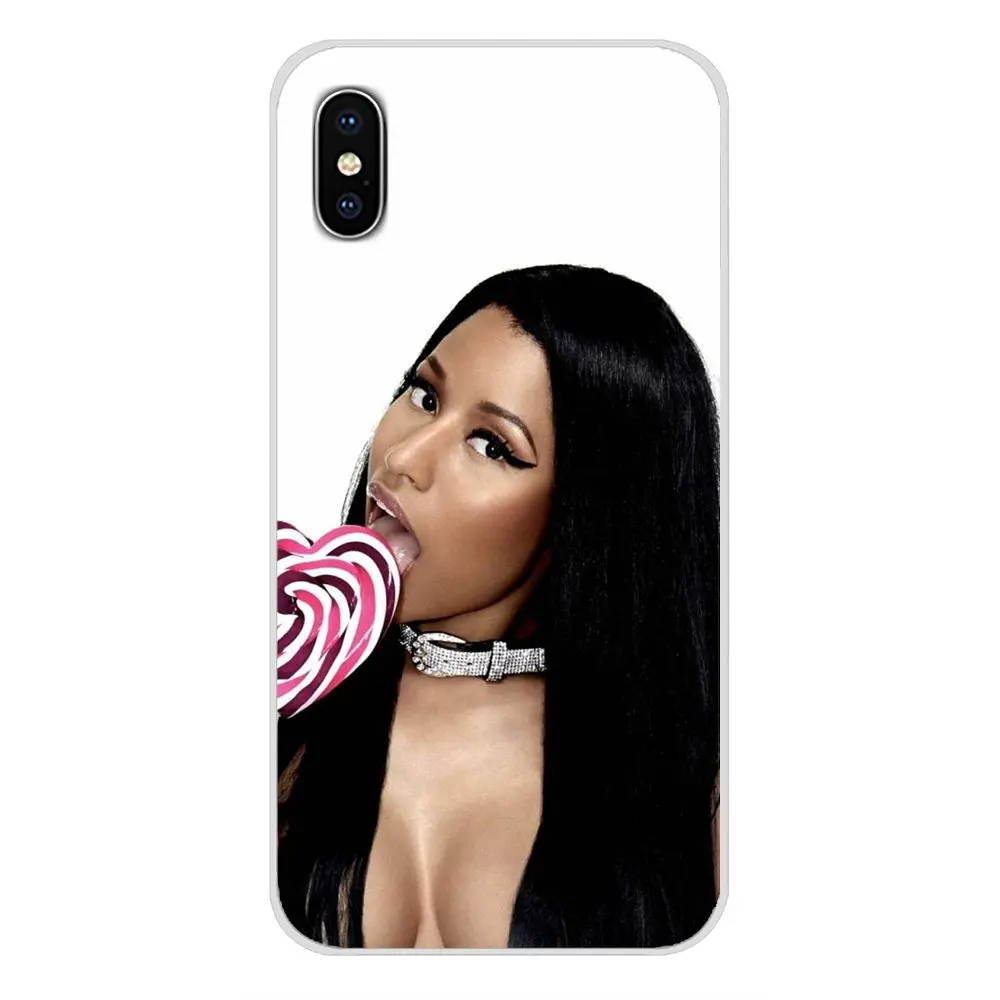 For Apple iPhone X XR XS 11Pro MAX 4S 5S 5C SE 6S 7 8 Plus ipod touch 5 6 Transparent Soft Cover Nicki Minaj On Sale Luxury Cool | Мобильные