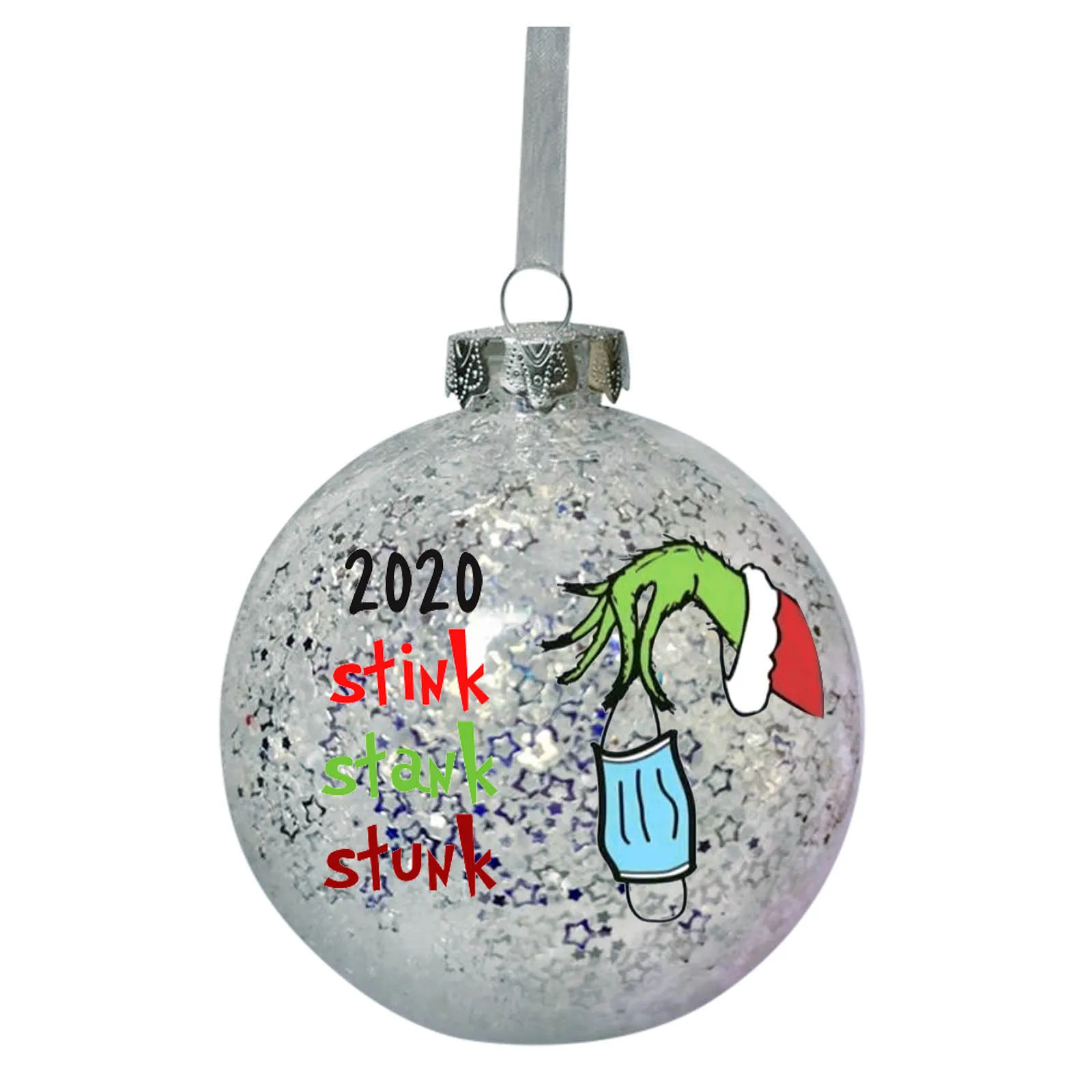 2021 Рождественские шары украшения Xmas мячики елочные с звезд зыбучих песков