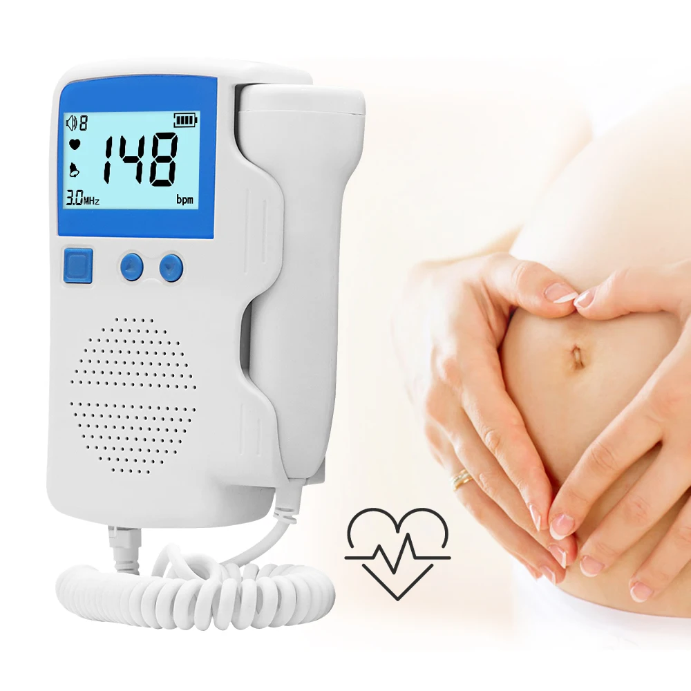 

Ultrasound 3MHz Fetal Doppler Baby Heart Rate Monitor Portable For Pregnant Women Sonoline Meter No Radiation
