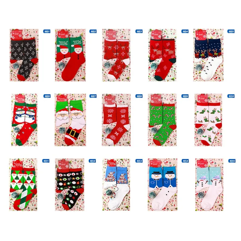 

Christmas Tree Snow Elk Gift Cotton Happy Socks PEONFLY New Autumn Winter Christmas Socks Men Funny New Year Santa Claus