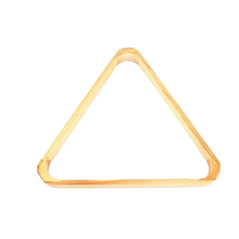 

Solid Color Wooden Triangle Snooker Pool Billiards Tripod Ball Rack Swing Ball Holder Triangle Ball Frame Pool Table Accessories