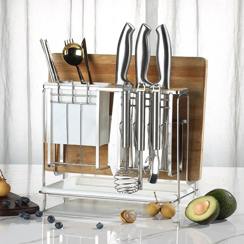 Держатель кухонного ножа из нержавеющей стали 304 контейнер для столовых приборов