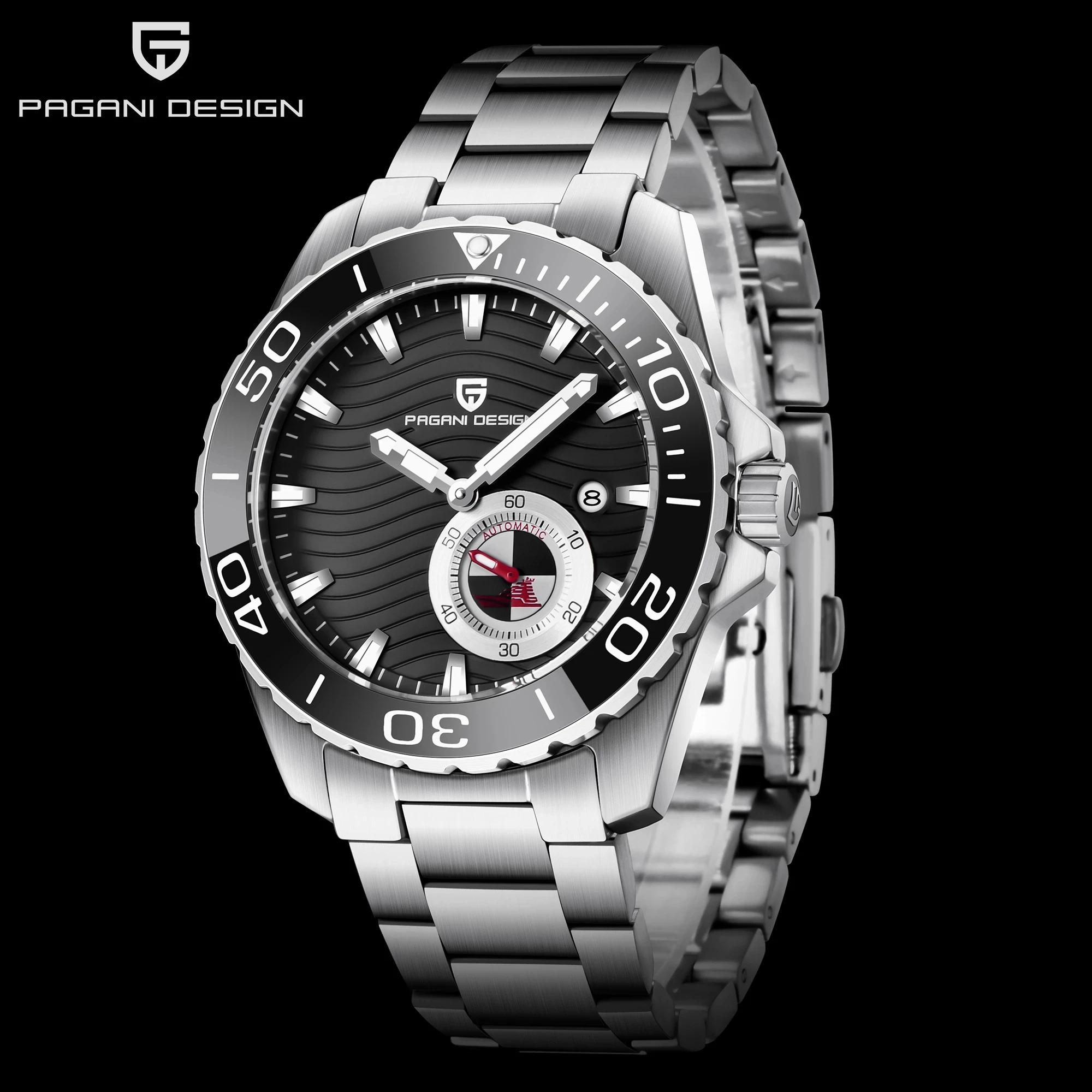 

2021 Pagani Design Ceramic Baffle Stainless Steel Luminous Pointer Business Men's Automatic Mechanical Waterproof Clock ас