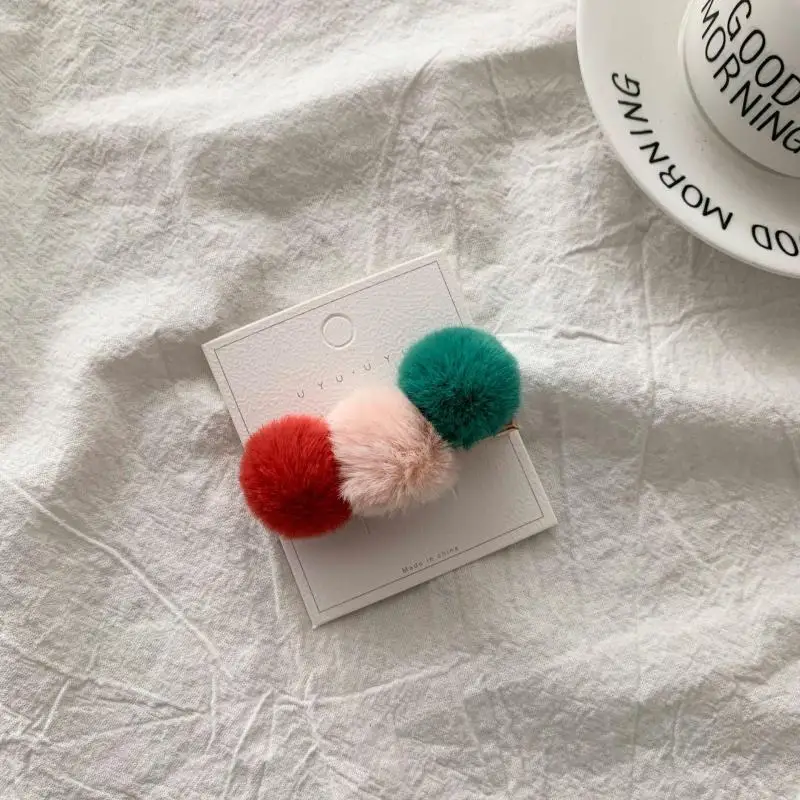 Horquillas de pelo de estilo princesa para ni&ntilde;a, pasadores de pelo de felpa, herramientas de corte de pelo, pasadores, tocado, Clip de beb&eacute;, horquilla-3