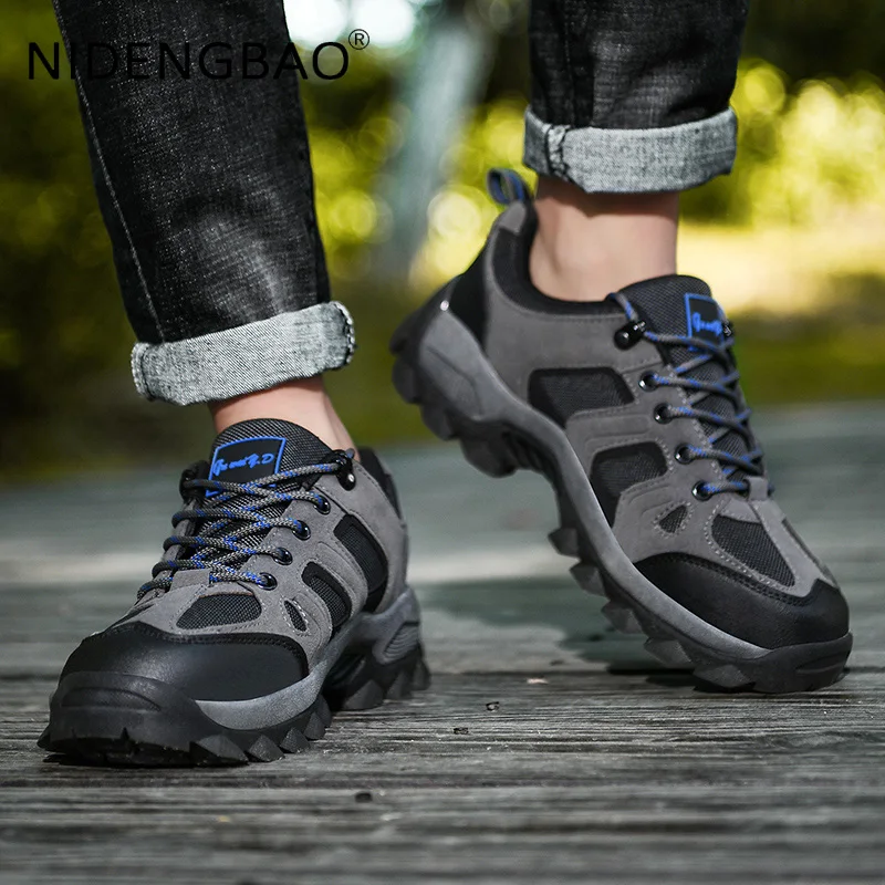 Men Hiking Shoes High Quality Anti Skid Couple Outdooor Trekking Mountaining Sneakers Women Climbing Walking Sports Shoes 37-47