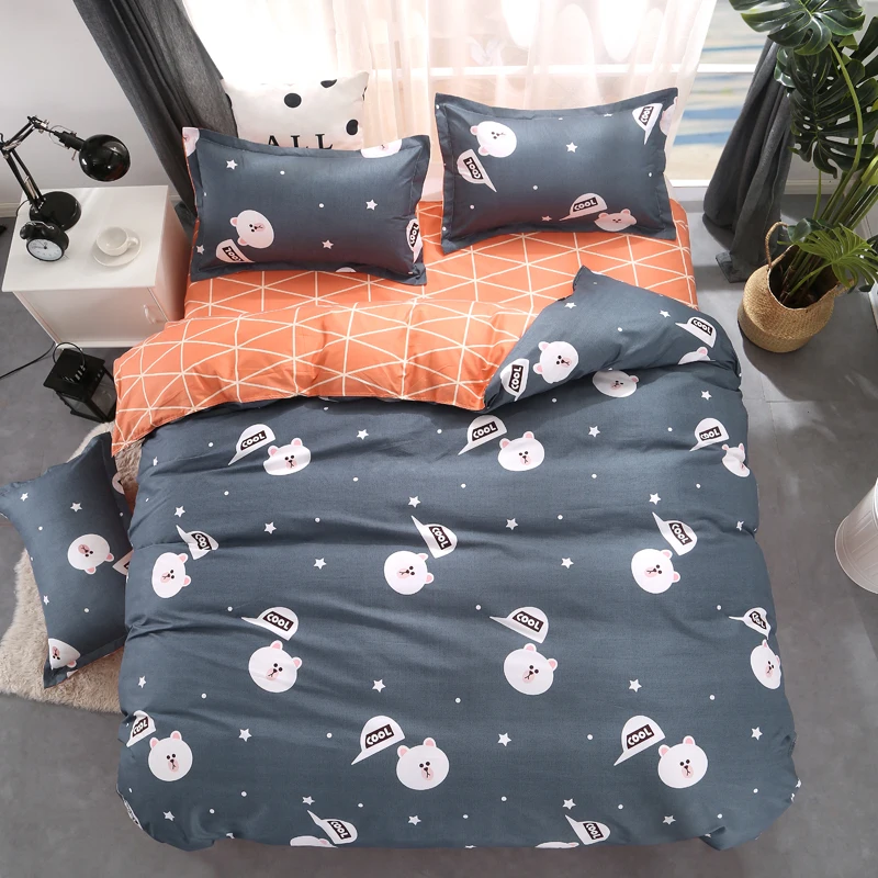 Комплект постельного белья из 100% микрофибры плоское покрывало постельное белье