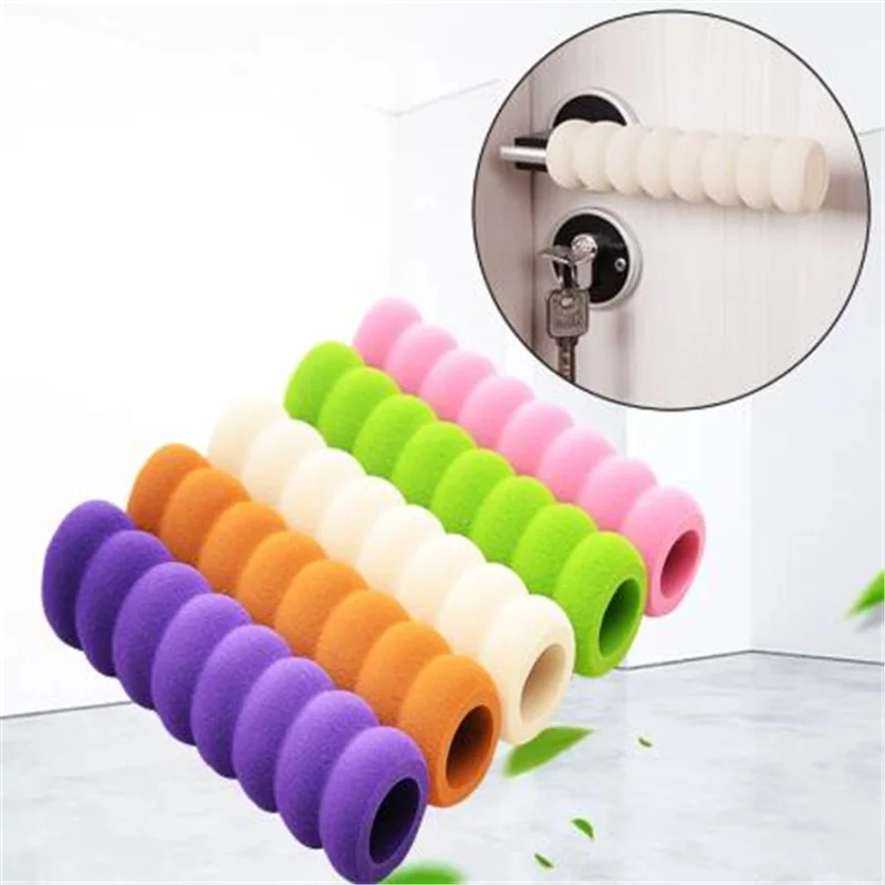 

Thickened spiral type children's anti-collision door handle protective cover muffler anti-slip anti-collision cover anti-fender