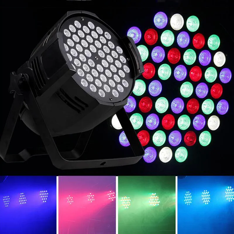 

LED Par Light RGB 54x3W Disco Light 3 in 1 Full Color Par Light LED Sound Control Stage Light DJ Party Lighting Effect Lantern