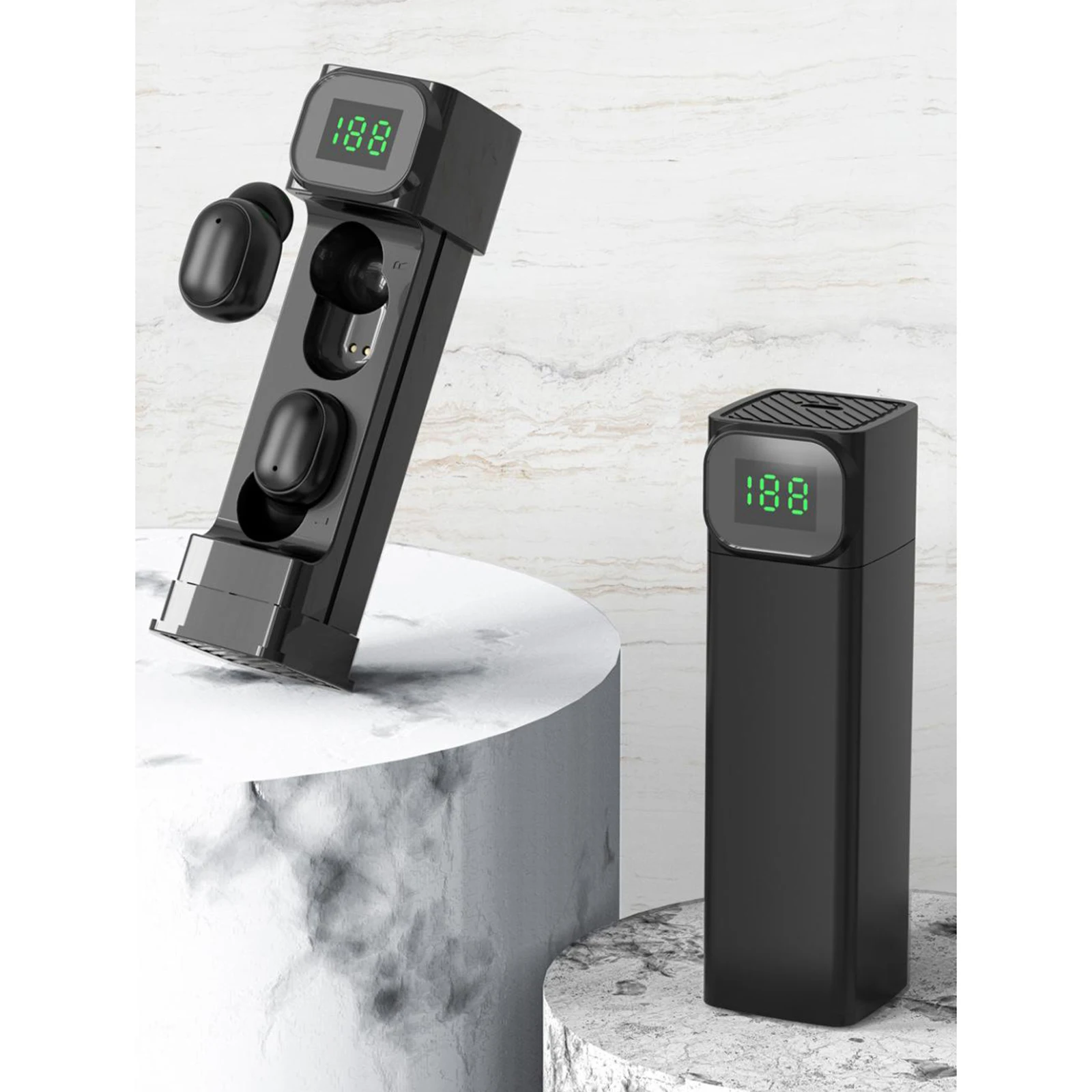 

BQC-01 IPX7 Bluetooth 5.1 Headset True Wireless Earbuds for Sports Gym Work