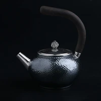 silver pot sterling silver 999 teapot handmade japanese teapot side handle pot sterling silver pot smoke pot