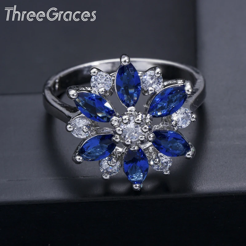 Брендовые корейские ювелирные изделия ThreeGraces с кристаллами CZ модное обручальное